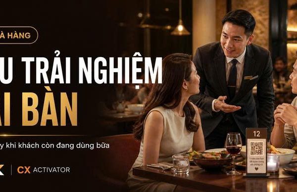 Cứu trải nghiệm khách hàng tại bàn trước khi khách rời đi