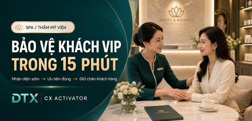 Bảo vệ khách hàng giá trị cao spa bằng cách phát hiện sớm phản hồi tiêu cực