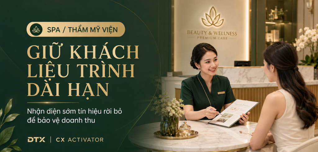 Giữ khách liệu trình dài hạn cho SPA với CX Activator