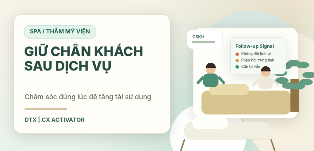 Giữ chân khách sau dịch vụ cho SPA với CX Activator