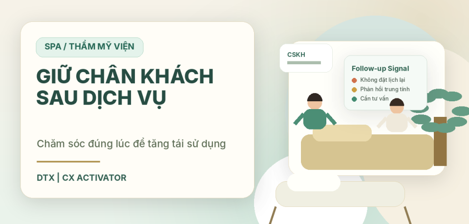 Giữ chân khách sau dịch vụ cho SPA với CX Activator